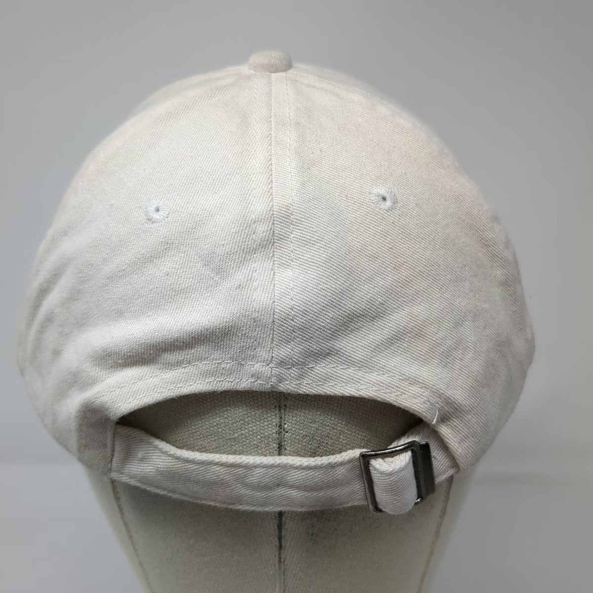 Madden Baseball Cap White One Size Fit(ish) Embroidered Slideback Hat Cotton
