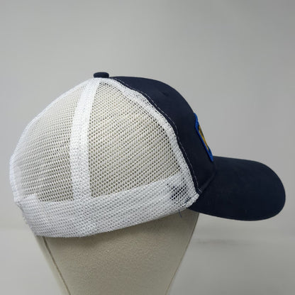 Trucker Hat Blue One Size Keno Patch Logo Mesh Back Snapback Baseball Cap Gear
