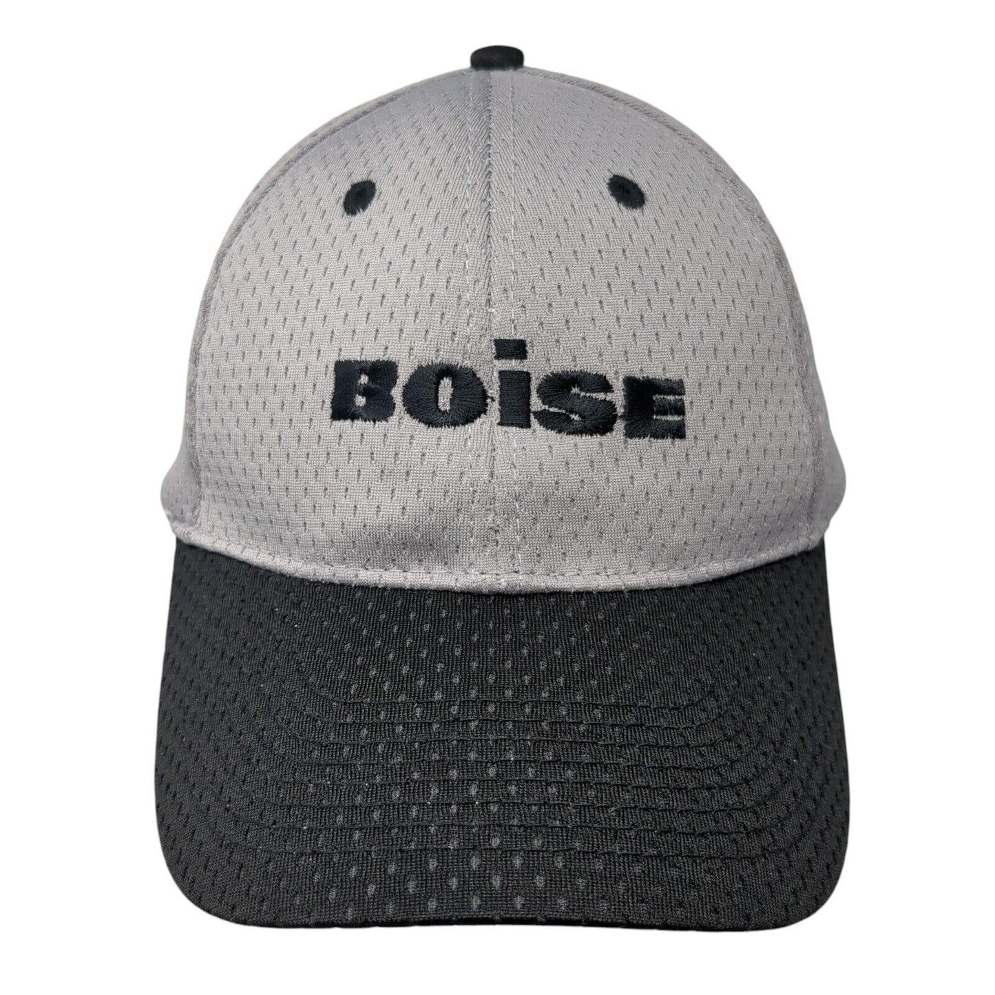 Boise Strapback Hat Gray One Size Adjustable Embroidered Otto 6 Panel