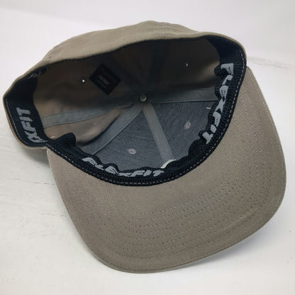 Volcom Baseball Cap Brown M Flexfit Embroidered Stone Logo Stretch Fit Hat