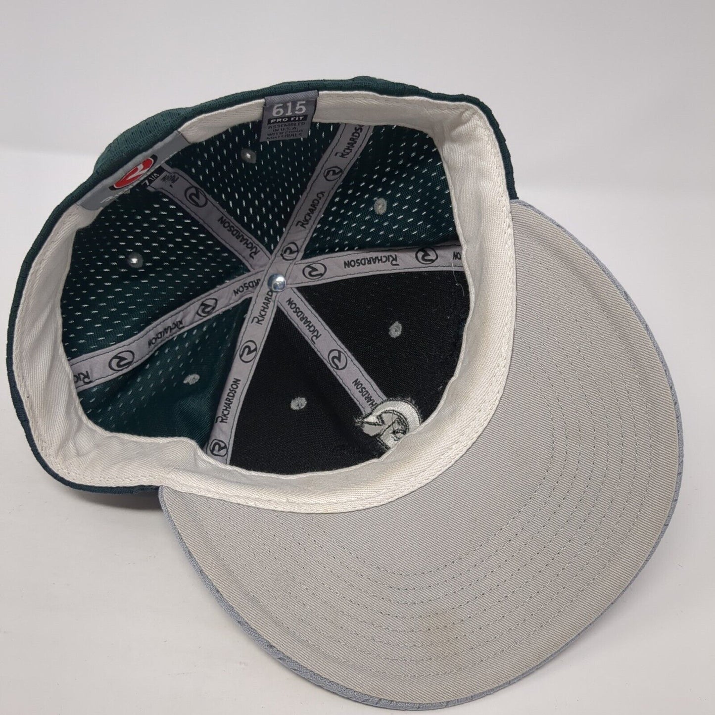 Letter G Fitted Hat Gray 7 1/4 Embroidered Richardson 615 Pro Fit