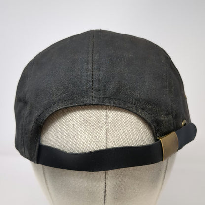 Eugene Originals 5 Panel Hat Black One Size Woven Geometric Brim Strapback