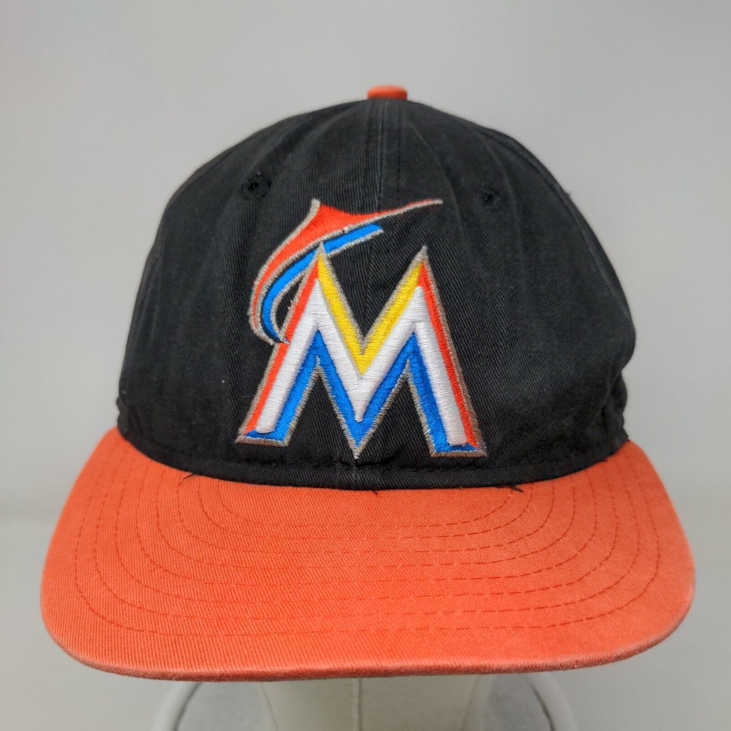 New Era Men's Fitted Hat Multicolor 7 3/8 Embroidered Florida Marlins Logo MLB