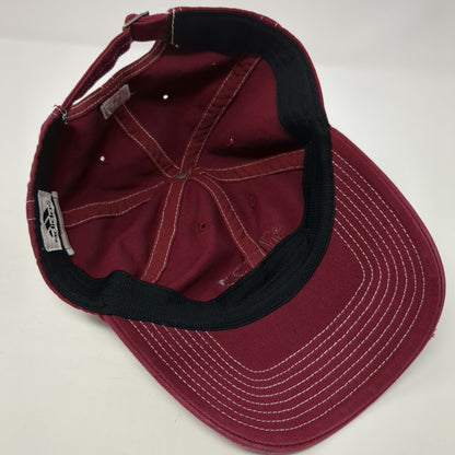 12 Adidas Slideback Hat Red One Size Adjustable Embroidered Distressed 6 Panel