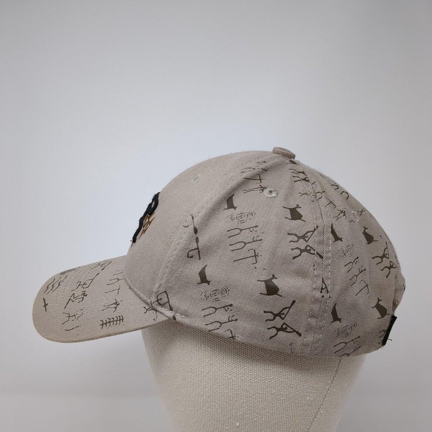 Maui Hawaii Strapback Hat Tan One Size Adjustable Embroidered Hawaiian Headwear