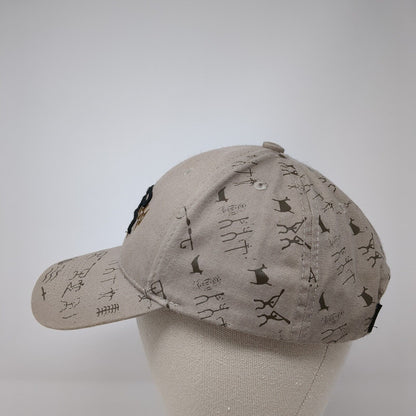 Maui Hawaii Strapback Hat Tan One Size Adjustable Embroidered Hawaiian Headwear