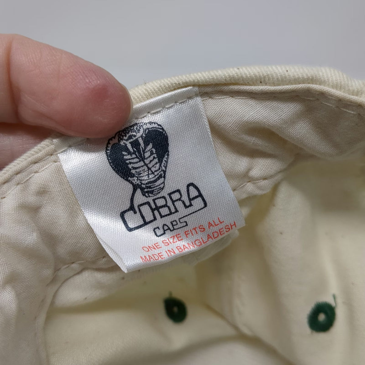 Cobra Caps Snapback White Green One Size New Orleans Gulf Coast RWY Train Hat