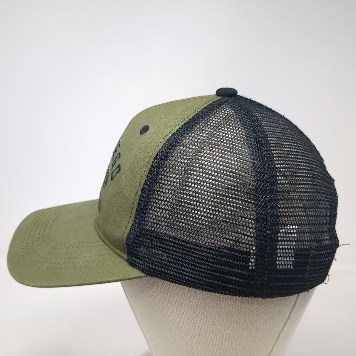 Trucker Hat Green One Size San Diego California Mesh Snapback Curved Brim Hat