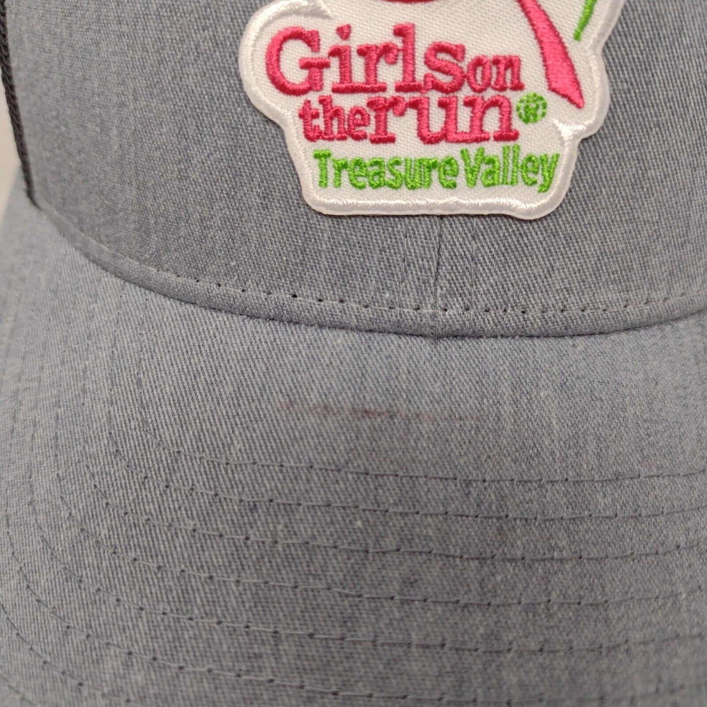 Girls on the Run Treasure Valley Patch Trucker Hat Gray M/L Mesh Back