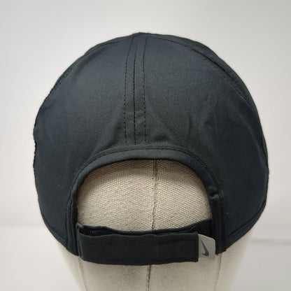 Nike Baseball Cap Black One Size Featherlight Dri-Fit Adjustable Slideback Hat