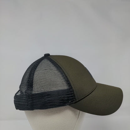 Unbranded Snapback Mesh Back Trucker Hat Brown S/M One Less Do More