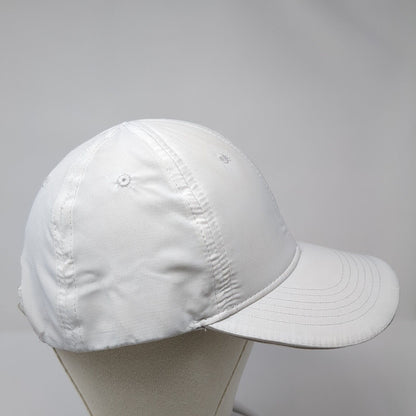 Mission Strapback Hat White One Size Adjustable 6 Panel Wet To Cool Blank
