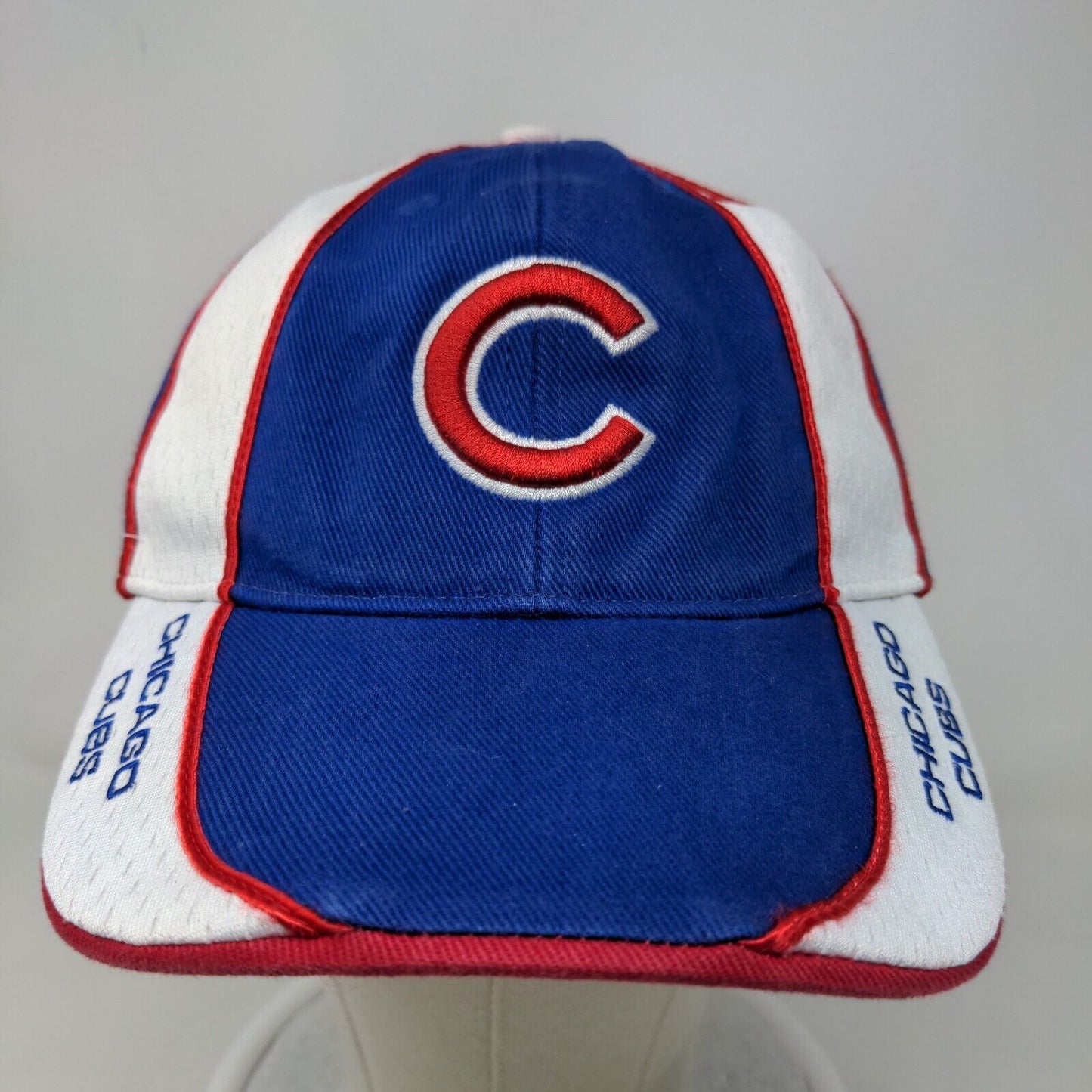 '47 Brand Men's Strapback Hat Blue OS Embroidered Chicago Cubs Logo Polyester