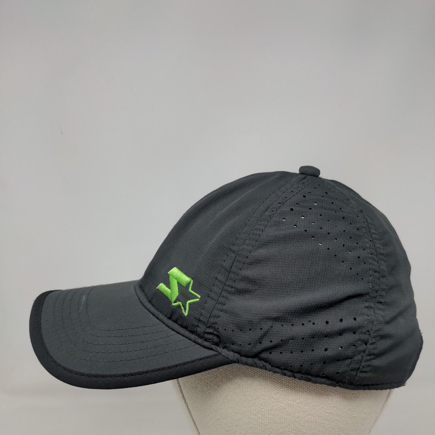 Starter Youth Strapback Hat Gray One Size Adjustable Embroidered 6 Panel