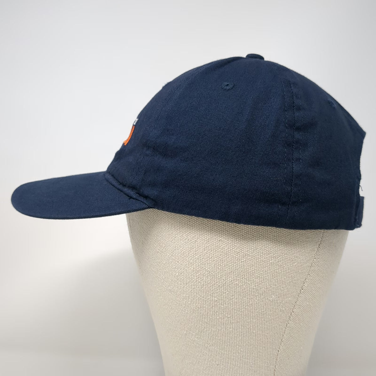 BIG Baseball Cap Blue One Size Strapback Cotton Embroidered Back Bay Mission Hat