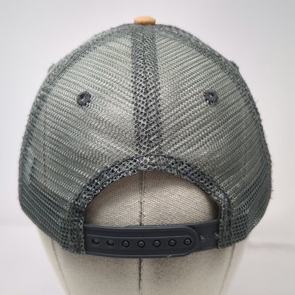 Prairie Mountain Trucker Hat Brown Gray One Size Alaska Bear Last Frontier Mesh