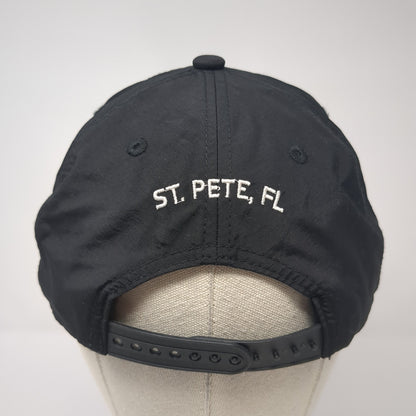 Intermezzo Coffee & Cocktails Snapback Hat Black One Size Adjustable Embroidered