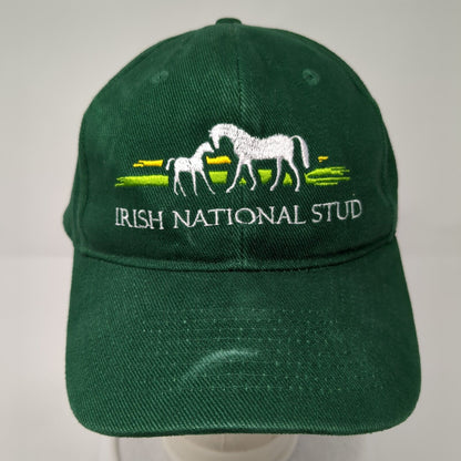 Irish National Stud Slideback Hat Green OS Adjustable Embroidered Beechfield
