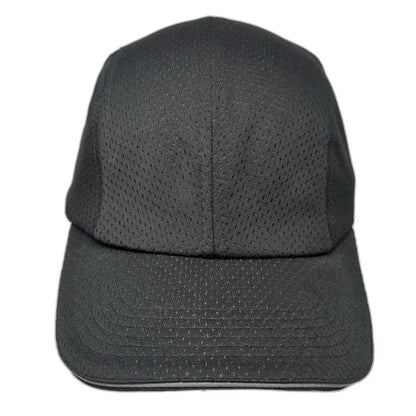 Tough Headwear Baseball Cap Black One Size Mesh Runner Slideback Hat Breathable