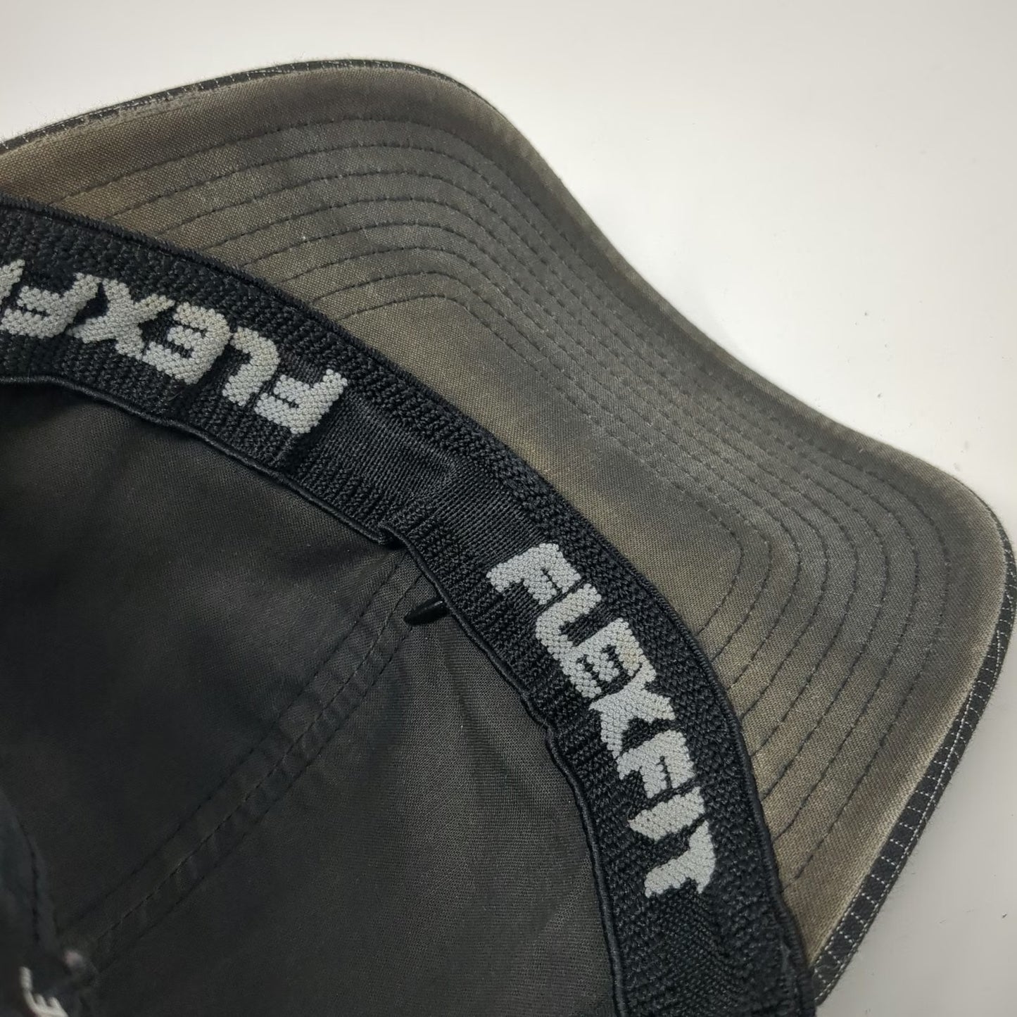 No Bad Ideas Baseball Cap Black One Size Mesh Grid Hidden Pocket Flexfit Hat