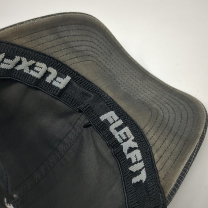 No Bad Ideas Baseball Cap Black One Size Mesh Grid Hidden Pocket Flexfit Hat