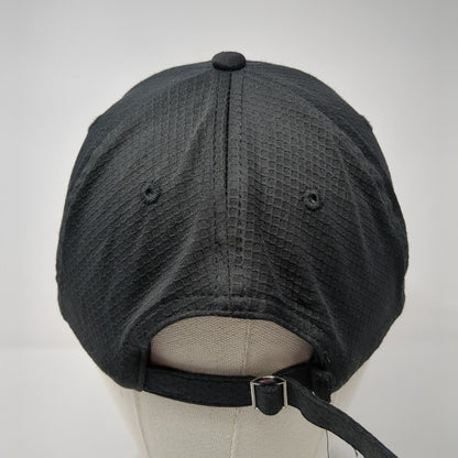 Gaiam Slideback Hat Black One Size Adjustable Solid 6 Panel Vent Holes