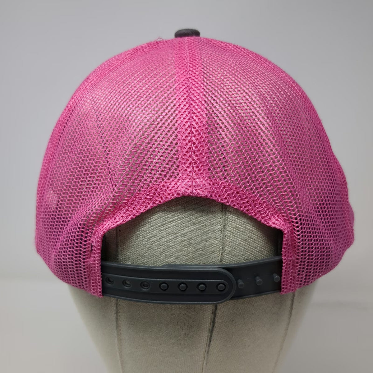 Port Authority Trucker Hat Black Pink One Size Night Strike Lures Mesh Snapback
