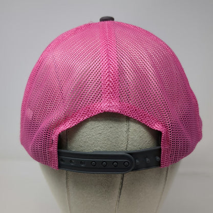Port Authority Trucker Hat Black Pink One Size Night Strike Lures Mesh Snapback