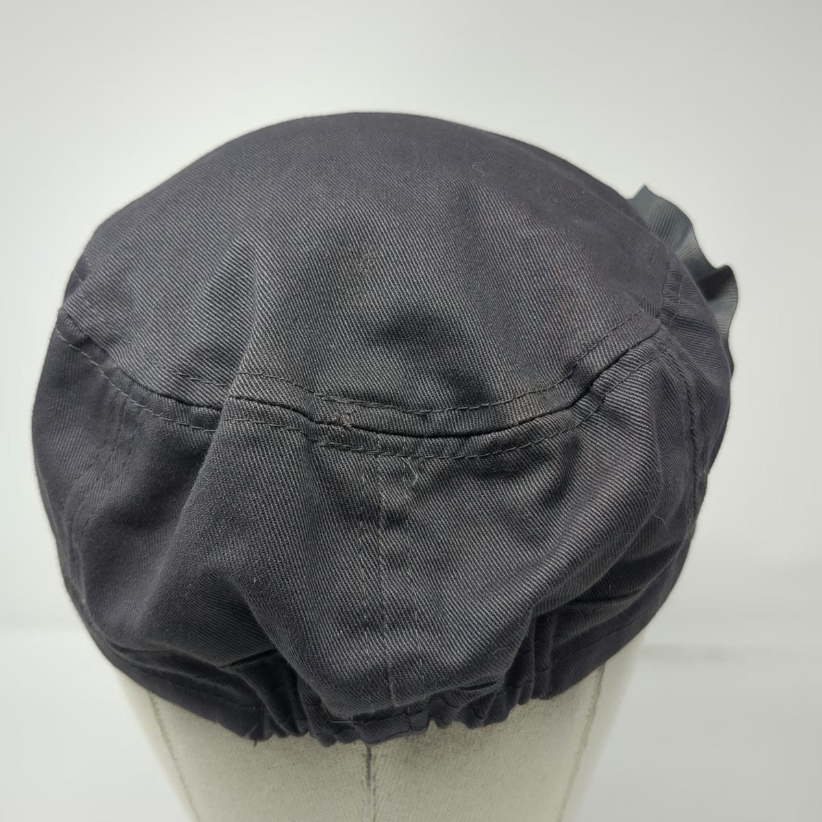 ABG Accessories Army Cap Gray One Size Polka Dot Flower Rhinestone Elastic Hat