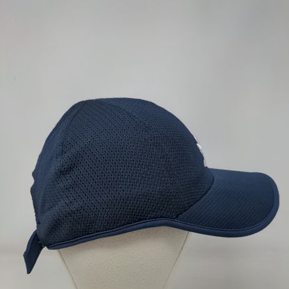 Adidas Slideback Hat Blue One Size Adjustable Breathable Embroidered Trefoil