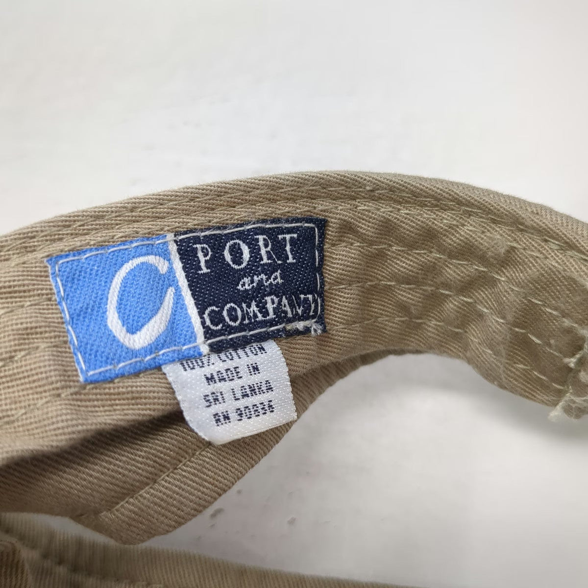 Port & Company Visor Beige Blue One Size St Luke's Embroidered Strapback hat