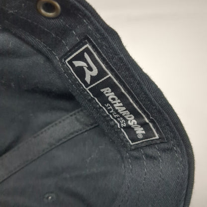 Richardson Baseball Cap Black One Size Chelmsford Lumber Slideback Cotton Hat