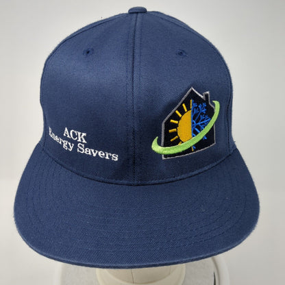 ACK Energy Savers Fitted Hat Blue S-M Embroidered Flexfit Yupoong