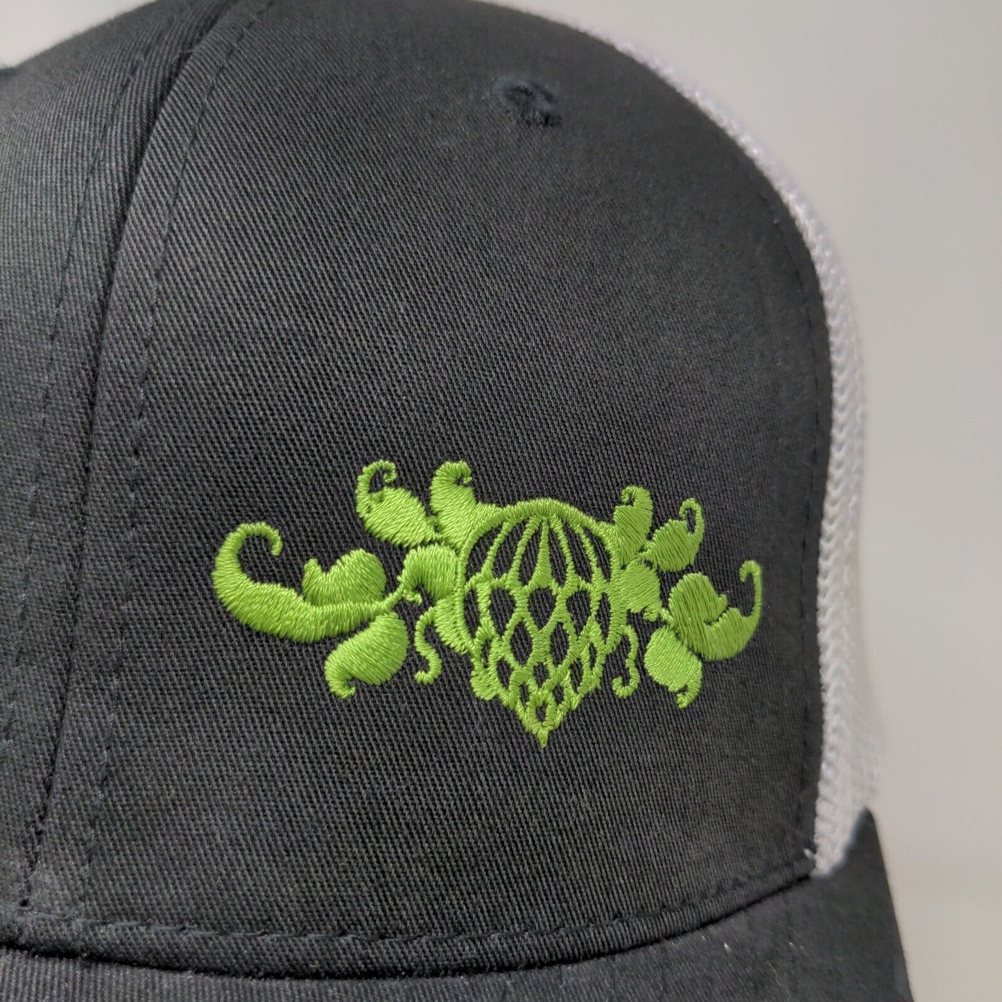 Flexfit Men's Fitted Hat Stretch Black White Embroidered Wicked Weed Brewing