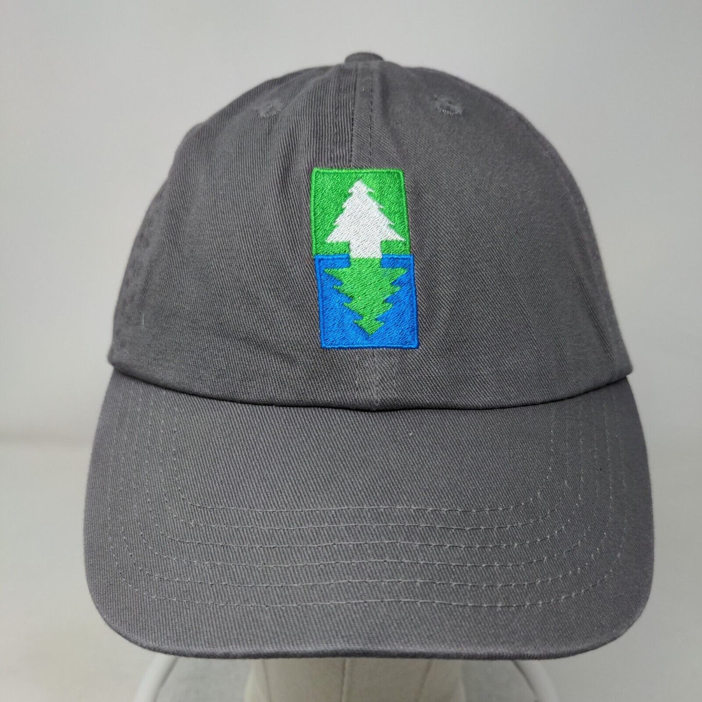 East Coast Greenway Slideback Hat Gray One Size Embroidered Logo 6 Panel