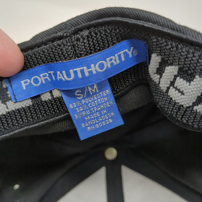 Port Authority Paige Mechanical Group Baseball Cap Black M Fitted Flexfit Hat