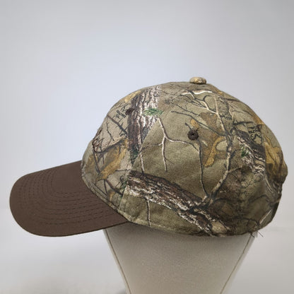 Cabela's Baseball Cap Brown Camo OSFM Strapback Realtree Camouflage Hat Hunting