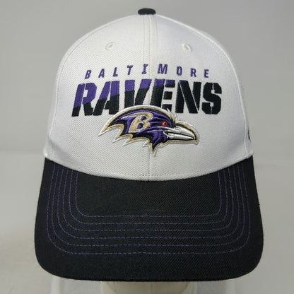 '47 Baltimore Ravens NFL White Black Purple One Size Embroidered Adjustable Cap