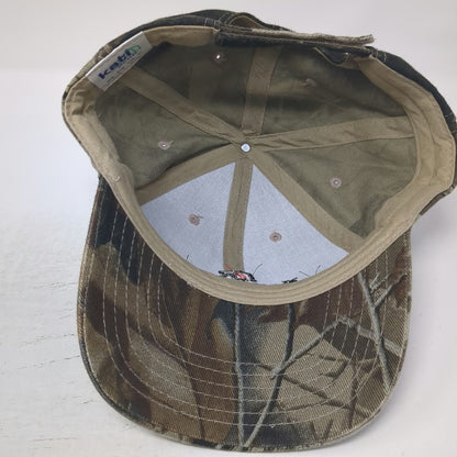 Kati Baseball Cap Green One Size Camo Logo Farm Bureau Financial Services Hat