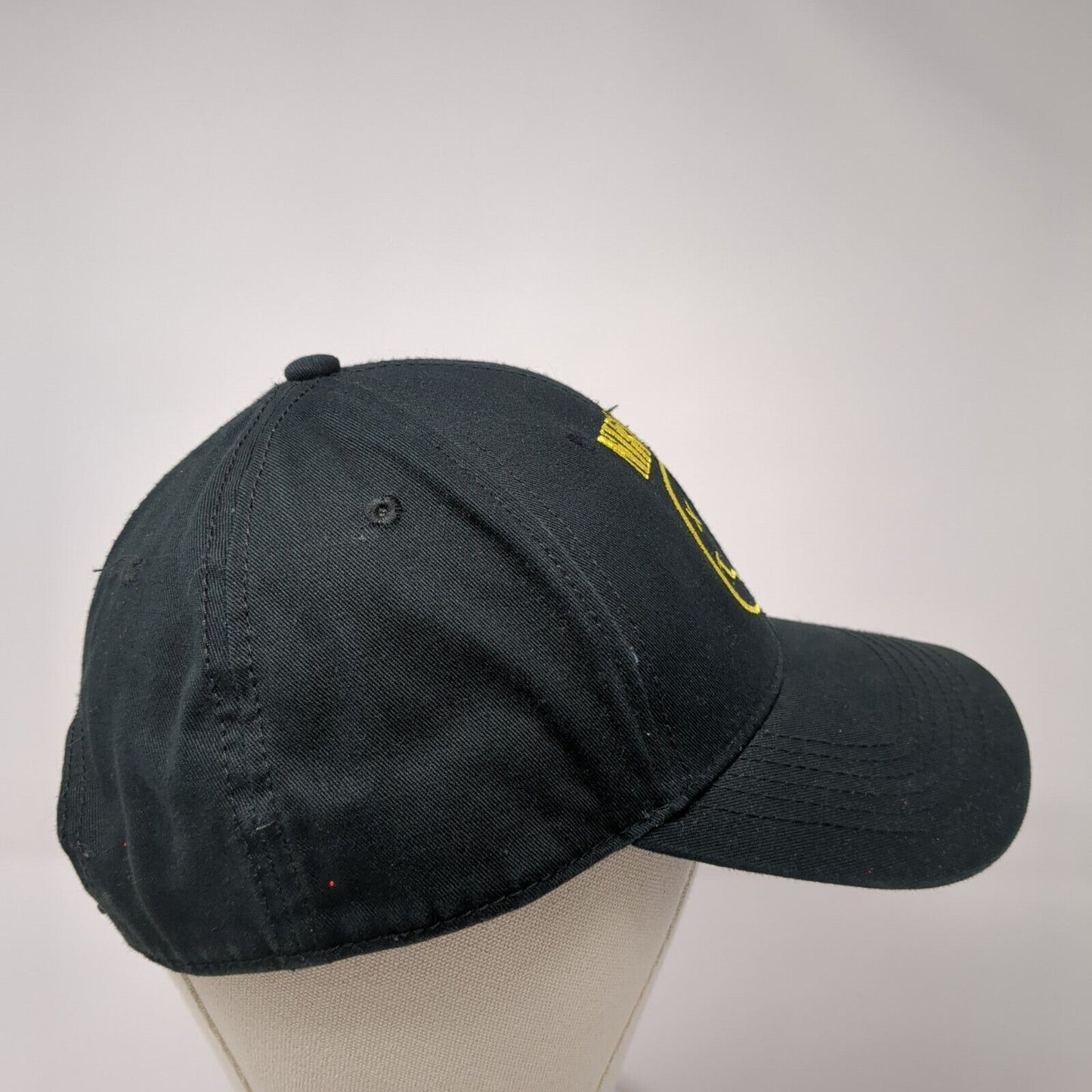 Nirvana Snapback Hat Black One Size Adjustable Embroidered 6 Panel