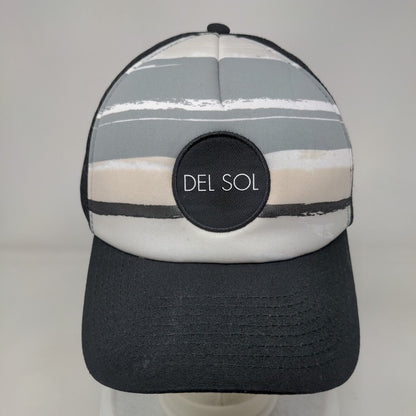 Del Sol Snapback Trucker Hat Multicolor OSFM Adjustable Mesh Back Polyester