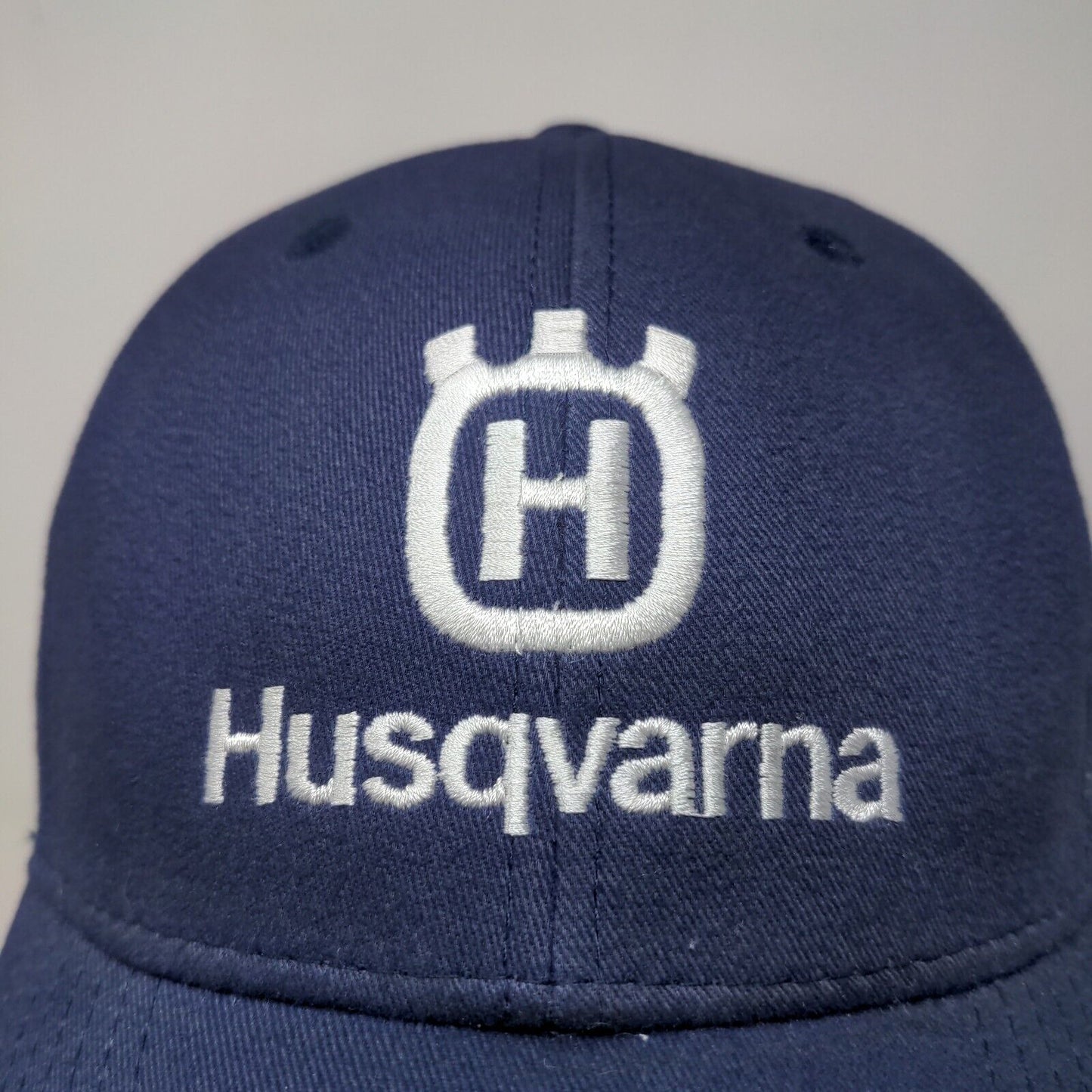 Husqvarna Men's Strapback Hat Blue Adjustable Embroidered Logo