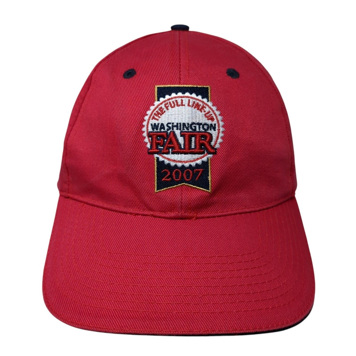 Washington Fair 2007 Strapback Hat Red One Size Adjustable Legacy