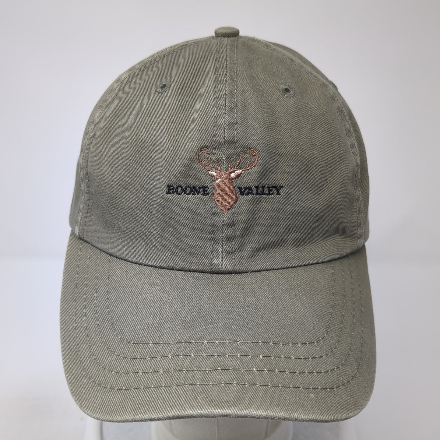 Boone Valley Slideback Hat Green One Size Adjustable American Dry Goods