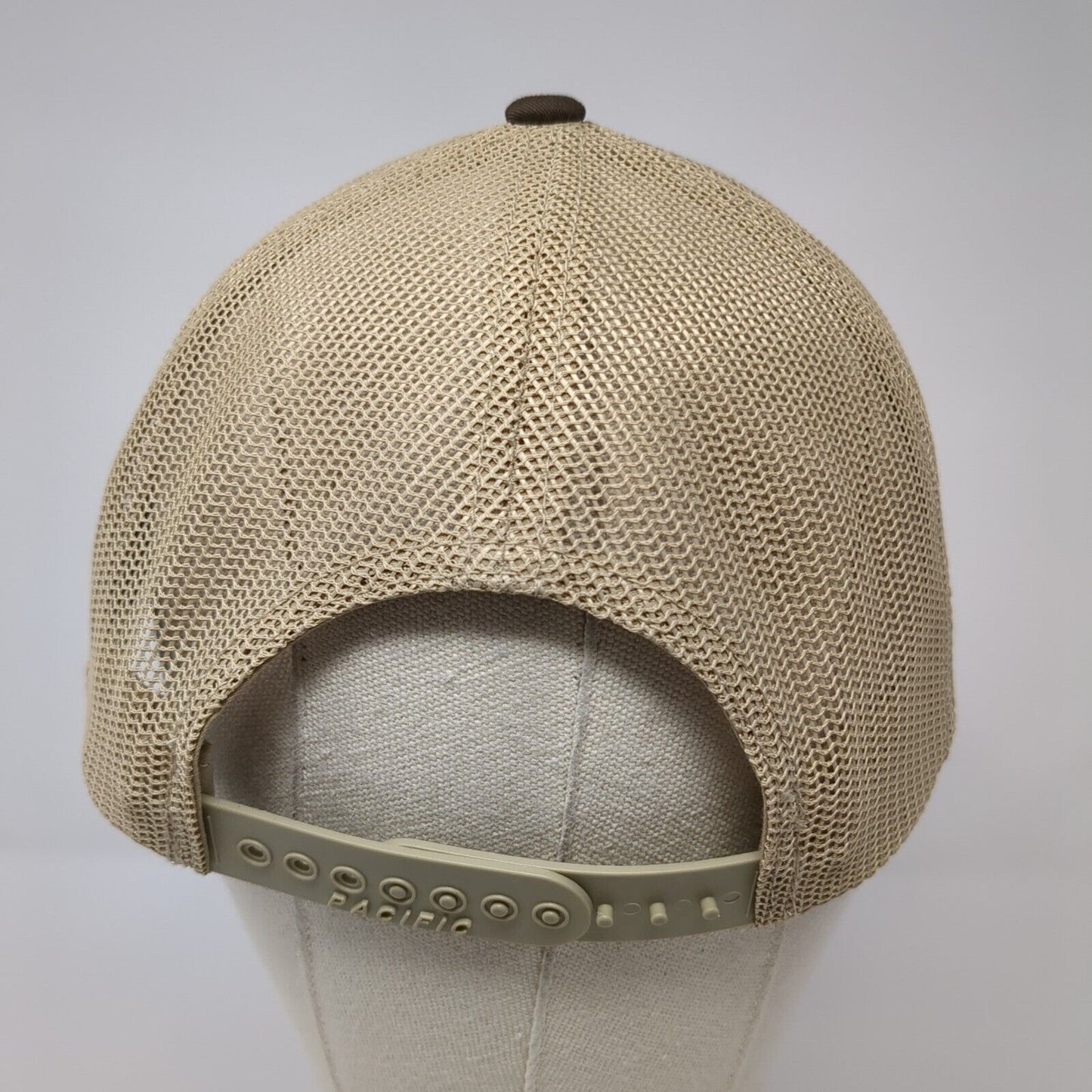 2024 Boise Trails Challenge Snapback Trucker Hat Brown One Size Mesh Back