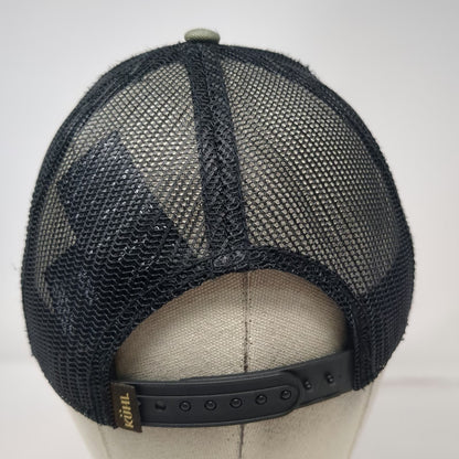 KÜHL Trucker Hat Green One Size Snapback Mesh Mountain Shield Patch Peak Hiking