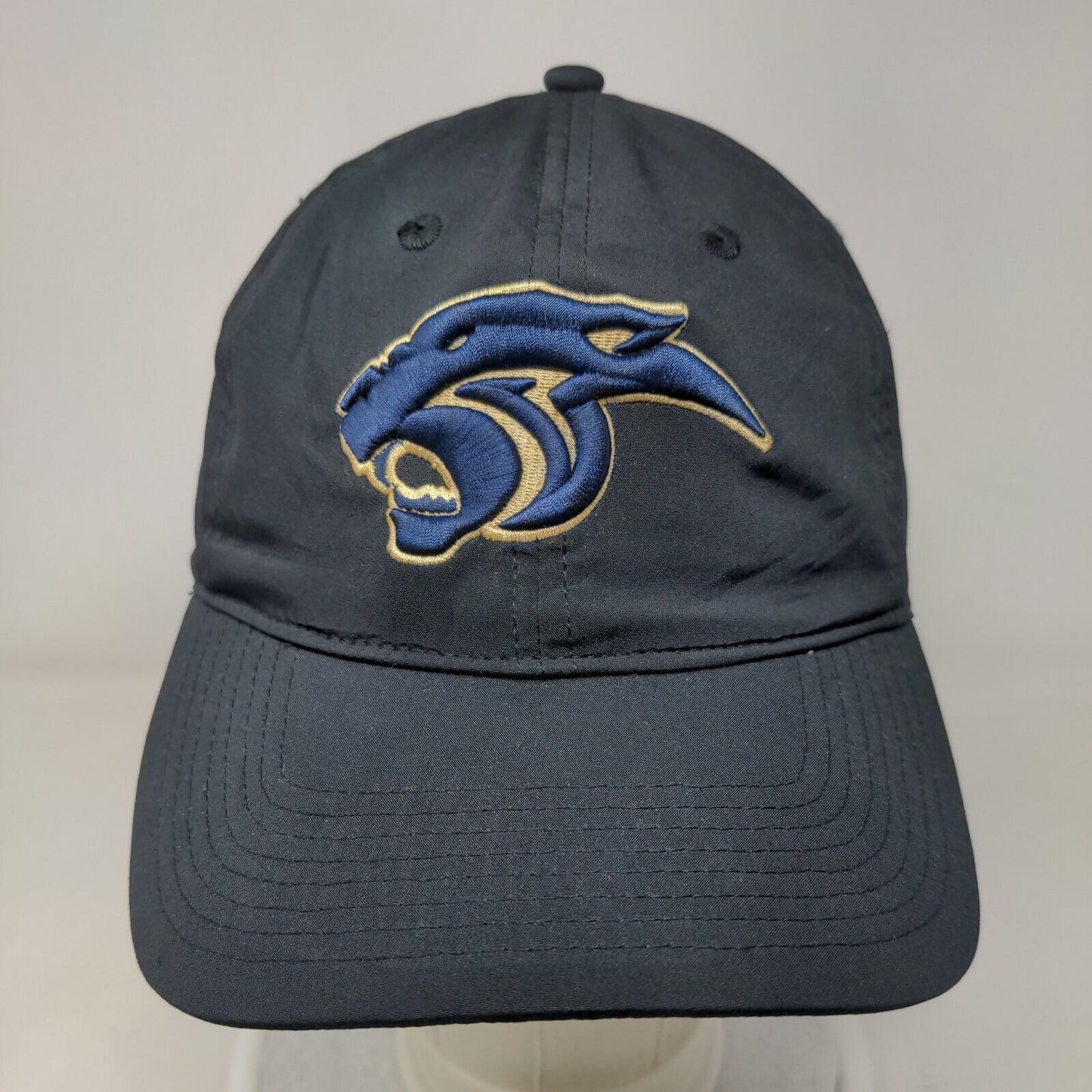 The Game Slideback Hat Embroidered Cat Logo Polyester Blend OSFM Black