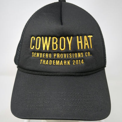 Sendero Provisions Co. Trucker Hat Black One Size Cowboy Mesh Foam Front Rope
