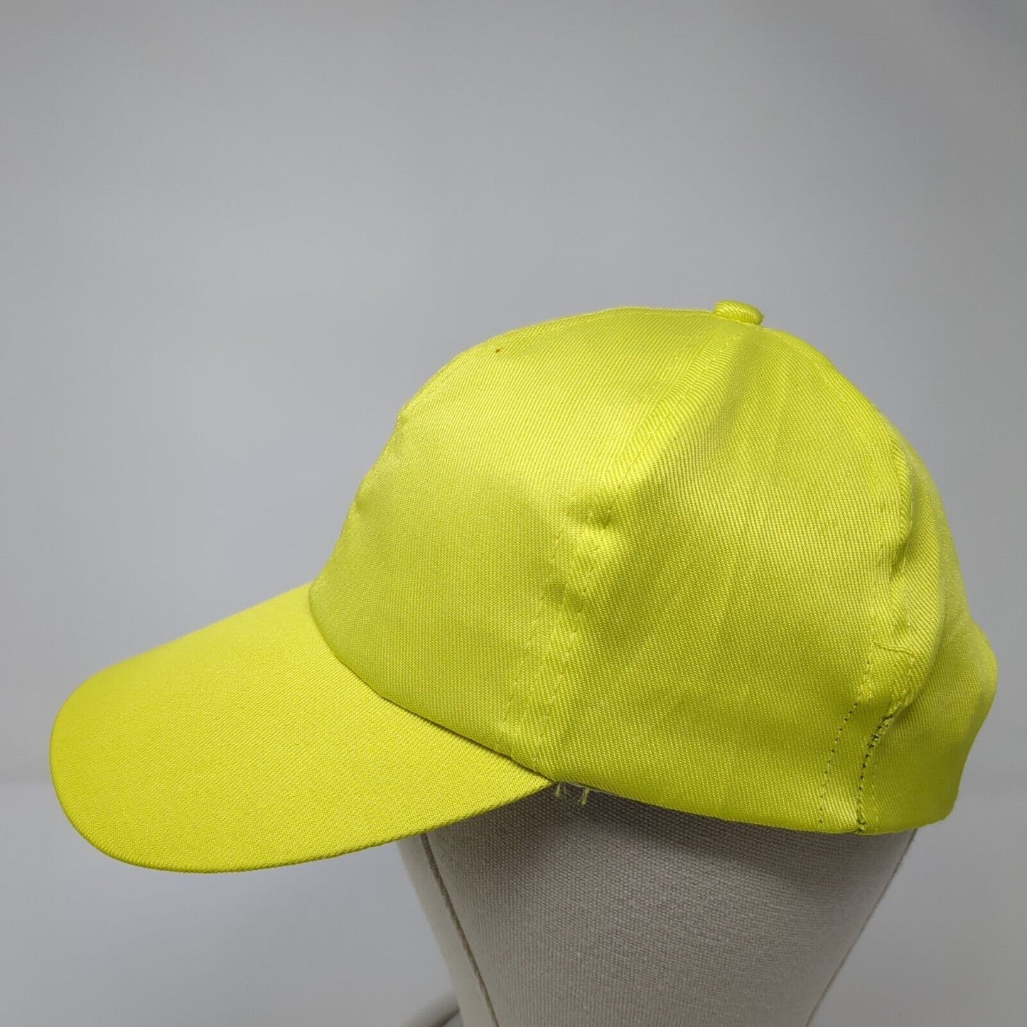 Unbranded Strapback Hat Green One Size Adjustable Vented Holes 6 Panel Blank
