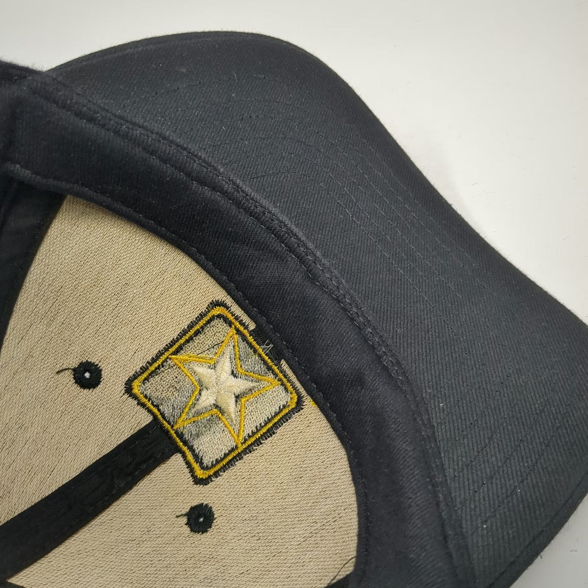 U.S. Army Baseball Cap Black Gold One Size USA Made Strapback Military Hat